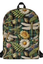 Backpack with Dragonfly and Daisy Print