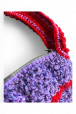 Crochet Mini Bag in Red and Purple