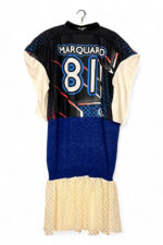 Upcycled Sports Jersey Dress Black Panthers