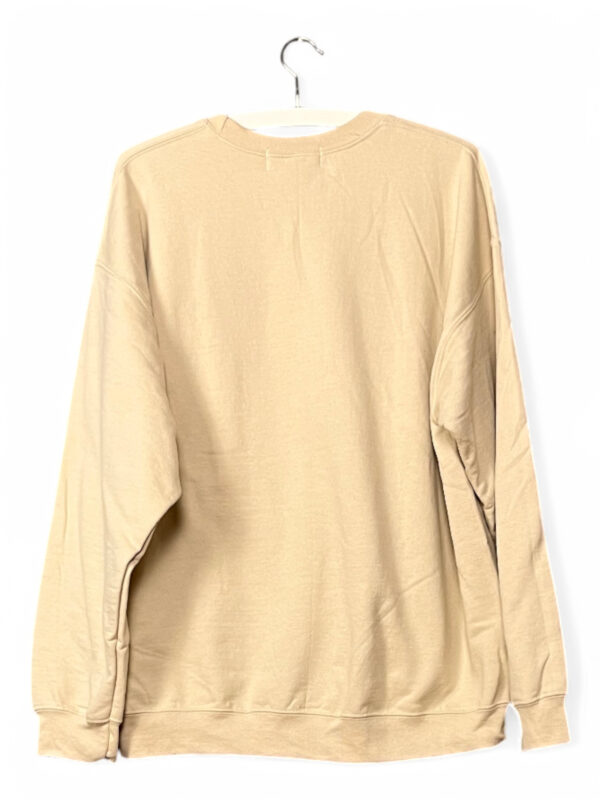 Beige Sweatshirt with Floral Print