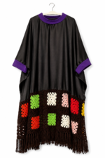 Cotton Satin and Granny Square Cotton Satin and Granny Square