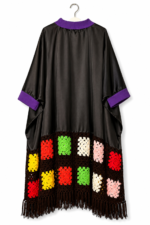 Cotton Satin and Granny Square Cotton Satin and Granny Square