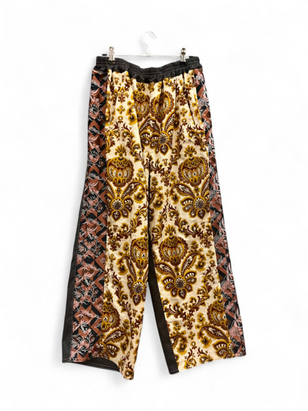 Wide Pants in Vintage Baroque and Dark Panels