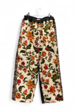 Wide Pants in Vintage Floral and Dark Panels