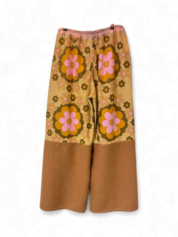 Retro Floral Pants in Pink and Brown