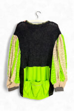 Argyle Knit and Neon Green Sports Top