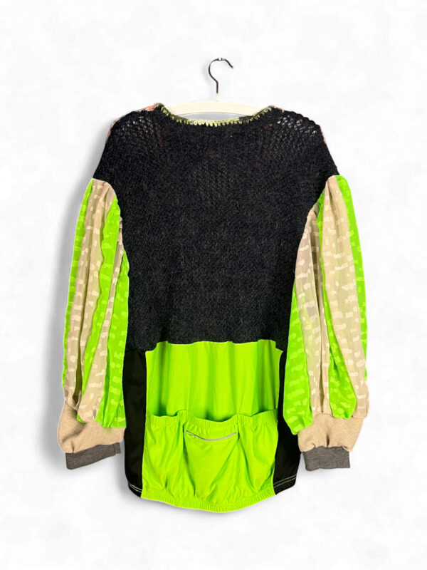 Argyle Knit and Neon Green Sports Top