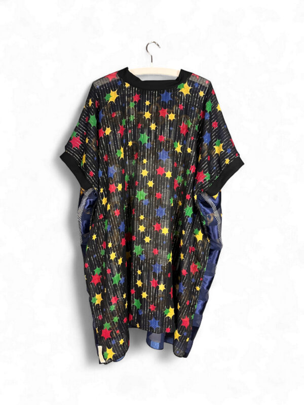 Reversible Top with Star and Chain Vintage Foulards