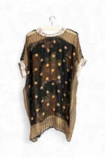 Reversible Top with Floral and Dot Vintage Foulards Reversible Top with Floral and Dot Vintage Foulards