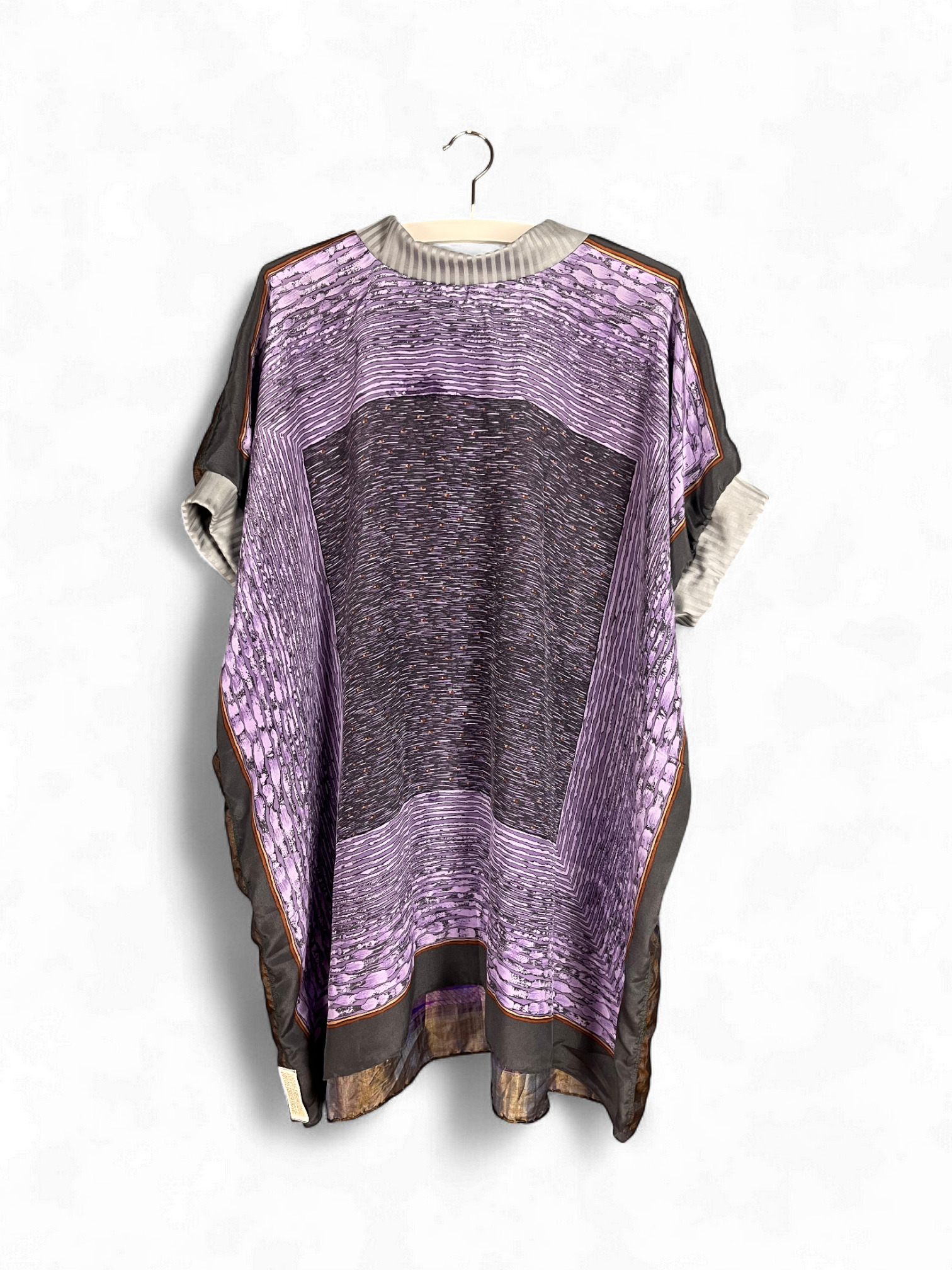 Reversible Top with Violet Vintage Foulards Reversible Top with Violet Vintage Foulards