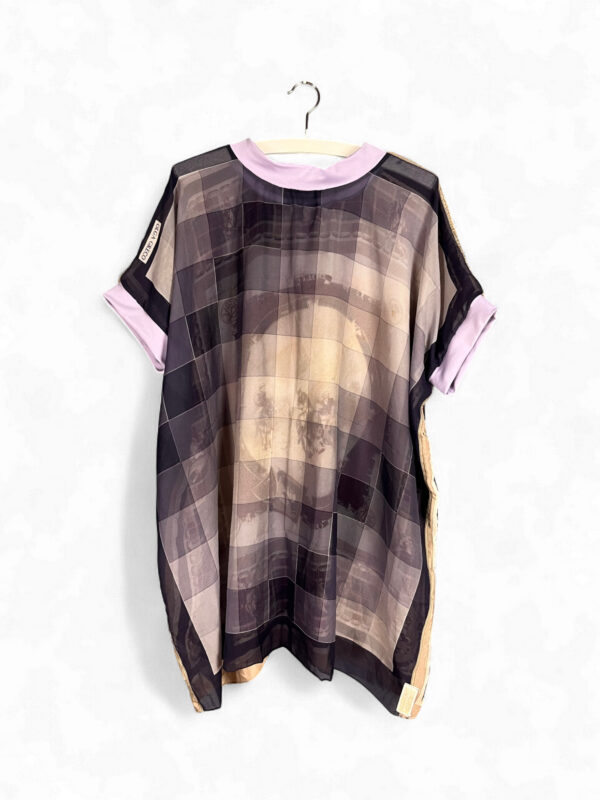 Reversible Top with Horse and Chain Vintage Foulards