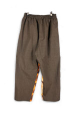 Upcycled Retro Circle Pants in Orange and Brown