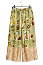 Green Vintage Print Pants Green Vintage Print Pants
