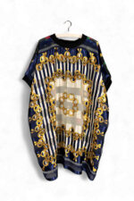 Reversible Top with Star and Chain Vintage Foulards