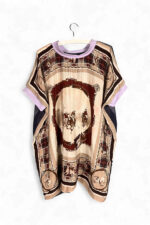 Reversible Top with Horse and Chain Vintage Foulards