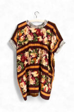 Reversible Top with Floral and Instrument Vintage Foulards Reversible Top with Floral and Instrument Vintage Foulards