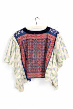 Floral Patchwork Orange Bloom Top Floral Patchwork Orange Bloom Top