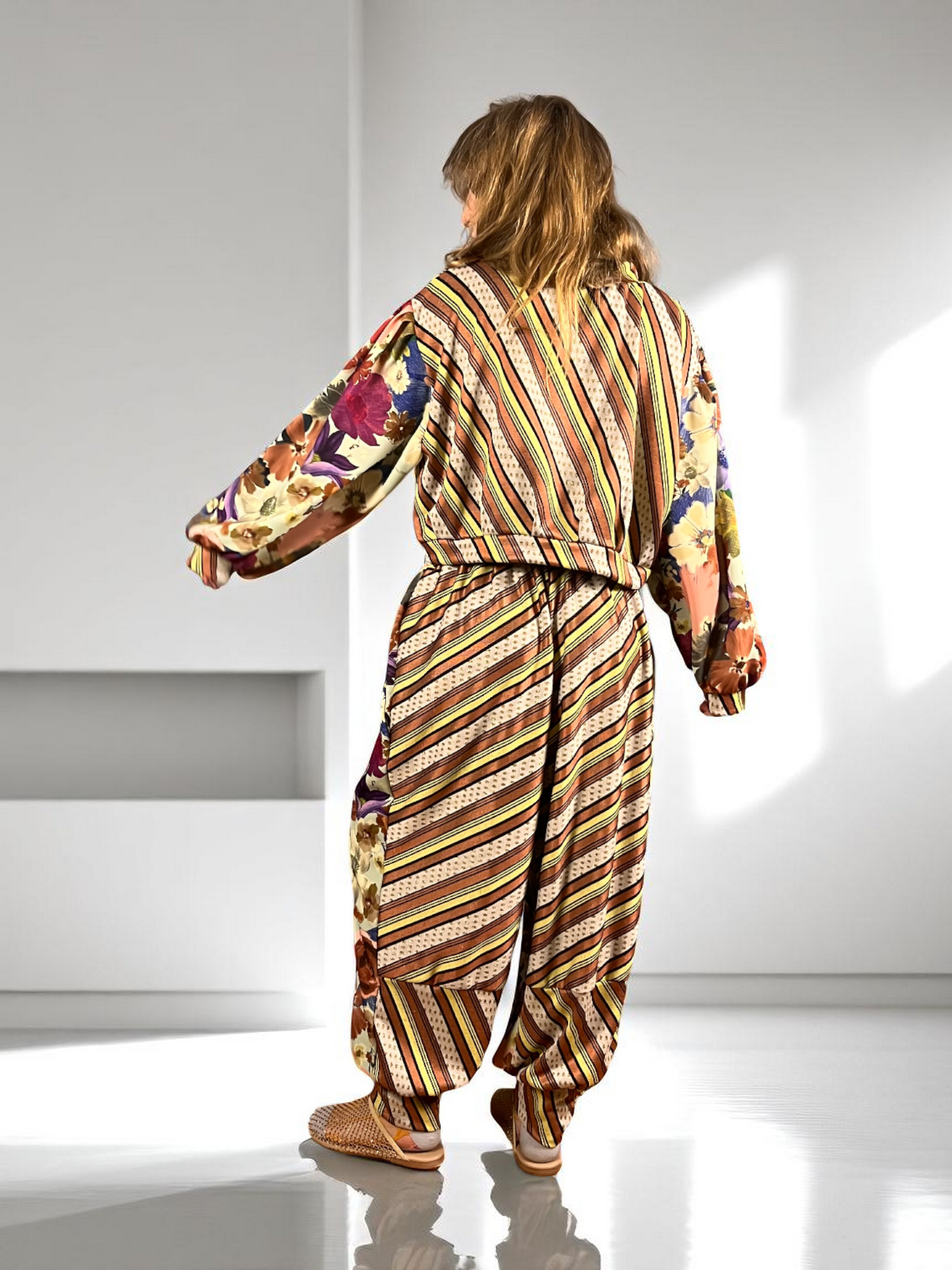 Bandana Patchwork Top in Blue and Floral Mix Bandana Patchwork Top in Blue and Floral Mix