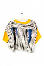 Creative Top Original Print Yellow Sleeves Creative Top Original Print Yellow Sleeves