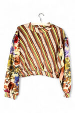 Striped Floral Deadstock Top Striped Floral Deadstock Top