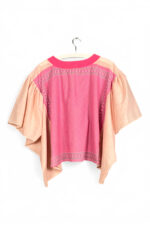 Floral Patchwork Orange Bloom Top Floral Patchwork Orange Bloom Top