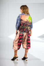 Blue Floral Top with Sunset Back Print Blue Floral Top with Sunset Back Print