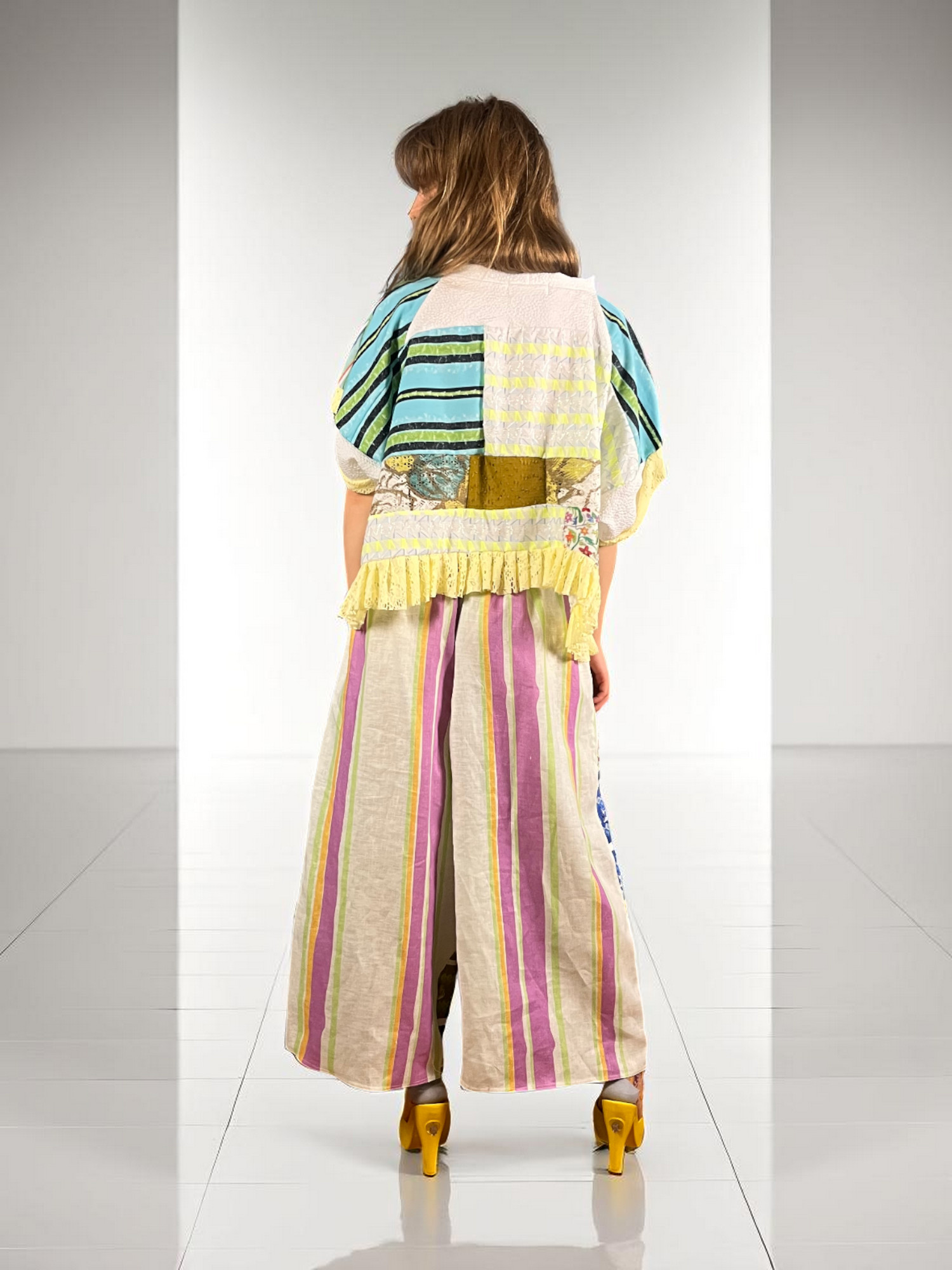 Graphic Collage Pants Multicolor Graphic Collage Pants Multicolor