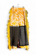 Upcycled Patchwork Pants with Thai Silk and Vintage Scarf Upcycled Patchwork Pants with Thai Silk and Vintage Scarf