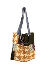 Upcycled Tote Bag Folk Red Embroidery Upcycled Tote Bag Folk Red Embroidery