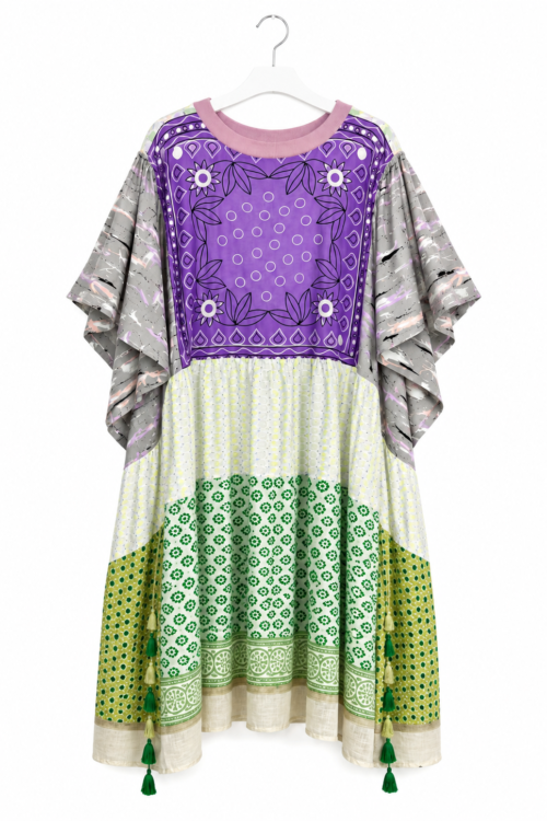 Patchwork Scarf Dress Granny Reloaded Patchwork Scarf Dress Granny Reloaded