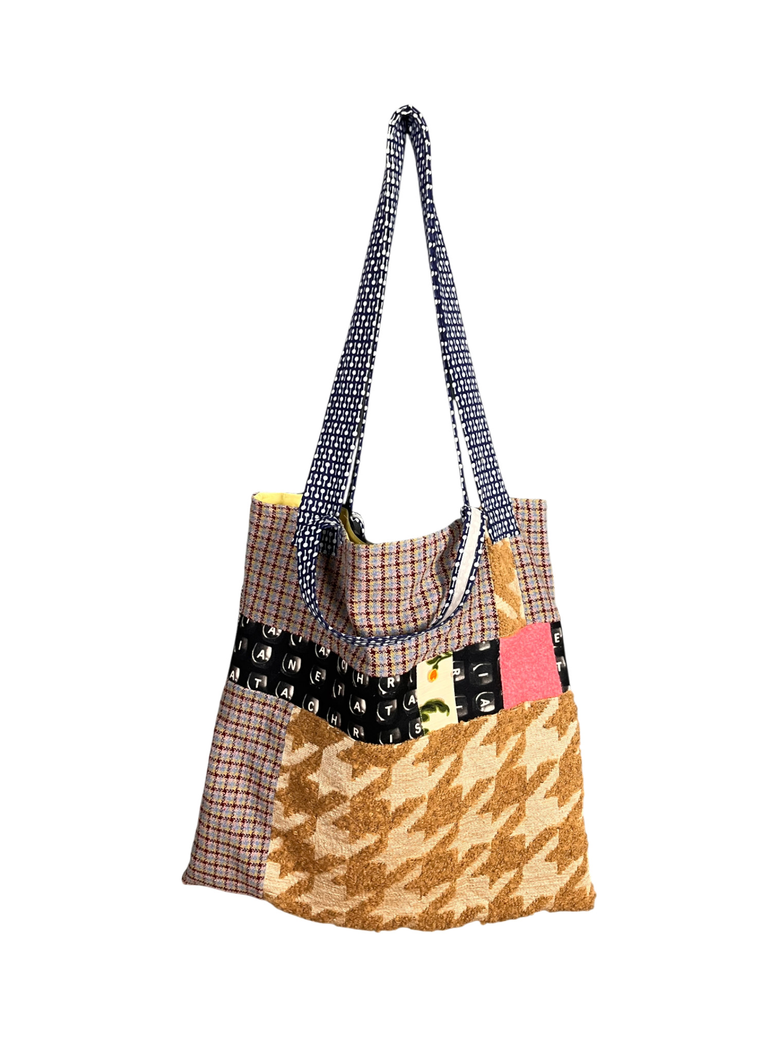 Upcycled Tote Bag Folk Embroidery Mix Upcycled Tote Bag Folk Embroidery Mix