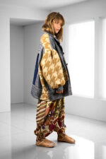 Bandana Patchwork Top in Blue and Floral Mix