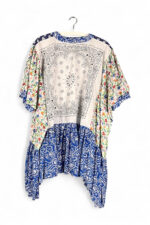 Bandana Patchwork Top in Blue and Floral Mix Bandana Patchwork Top in Blue and Floral Mix