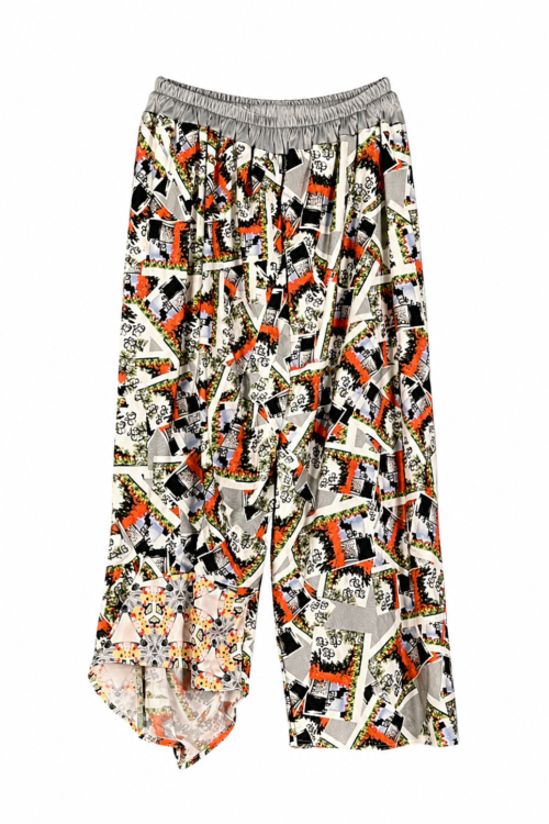Graphic Collage Pants Multicolor
