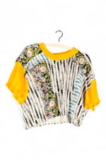 Creative Top Original Print Yellow Sleeves Creative Top Original Print Yellow Sleeves