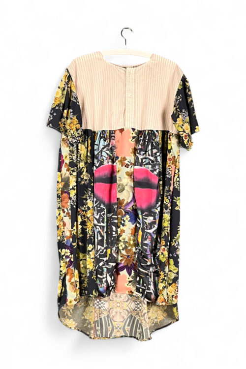 Floral Graphic Collage Dress