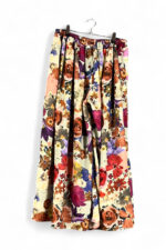 Floral Bandana Maxi Pants Burgundy Multicolor Floral Bandana Maxi Pants Burgundy Multicolor