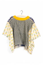 Floral Patchwork Orange Bloom Top Floral Patchwork Orange Bloom Top