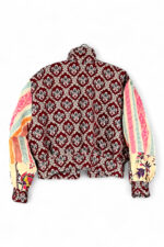 Baroque Patchwork Jacket Burgundy Multicolor Baroque Patchwork Jacket Burgundy Multicolor