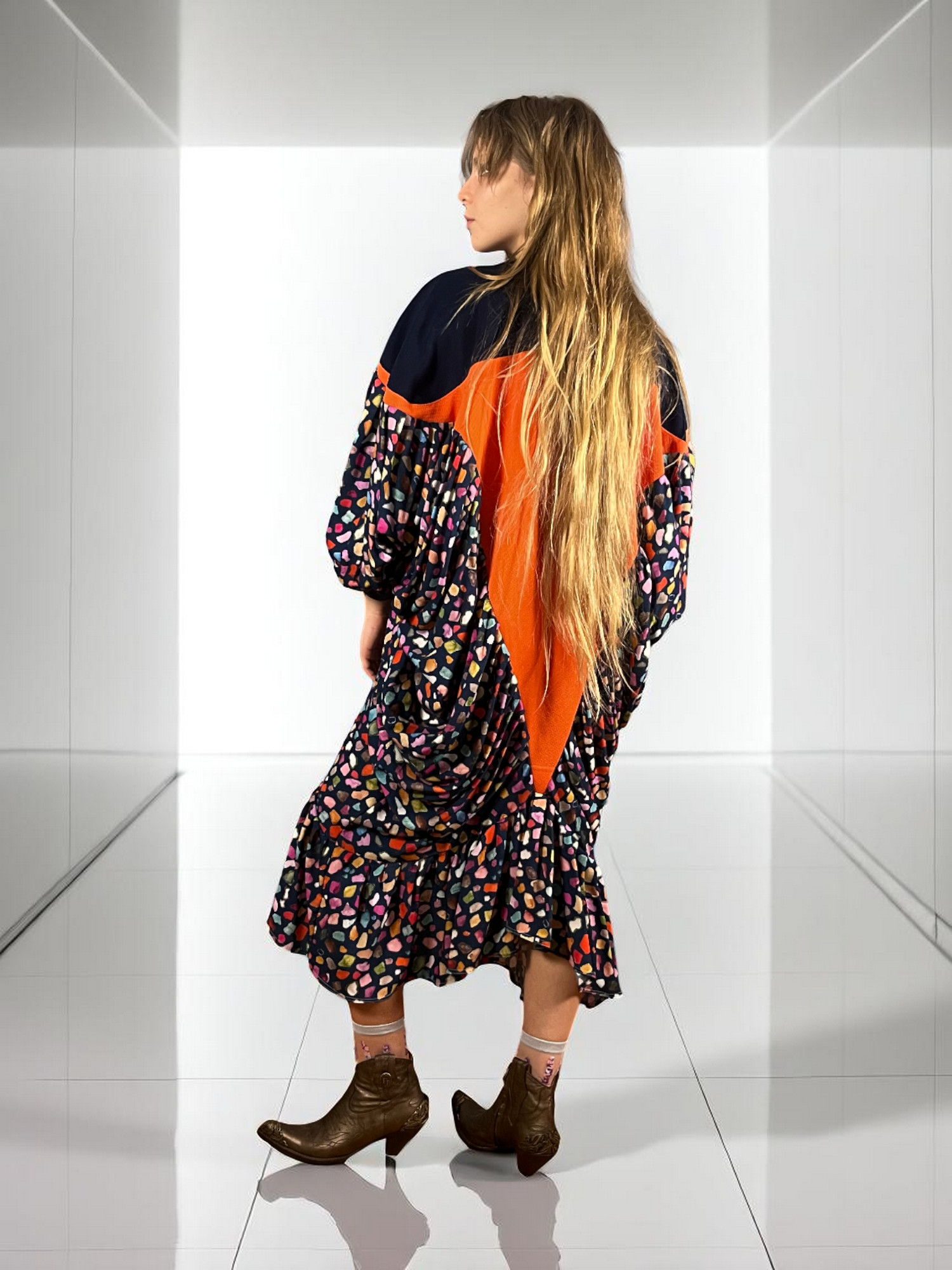 Bandana Patchwork Top in Blue and Floral Mix Bandana Patchwork Top in Blue and Floral Mix