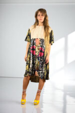 Floral Graphic Collage Dress