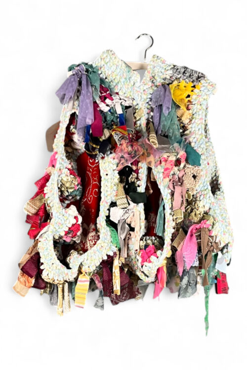 Upcycled Rag Sculpture Bolero Multicolor Upcycled Rag Sculpture Bolero Multicolor