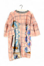 Asymmetric Printed Dress in Soft Pink Mosaic Asymmetric Printed Dress in Soft Pink Mosaic