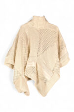 Cream Lace Patchwork Top Sculptural Cream Lace Patchwork Top Sculptural