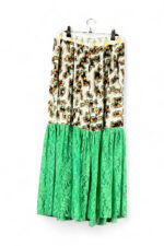 Green Lace Skirt Original Print Mix Green Lace Skirt Original Print Mix