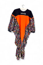 Upcycled Islanders Sports Dress Orange Navy Upcycled Islanders Sports Dress Orange Navy