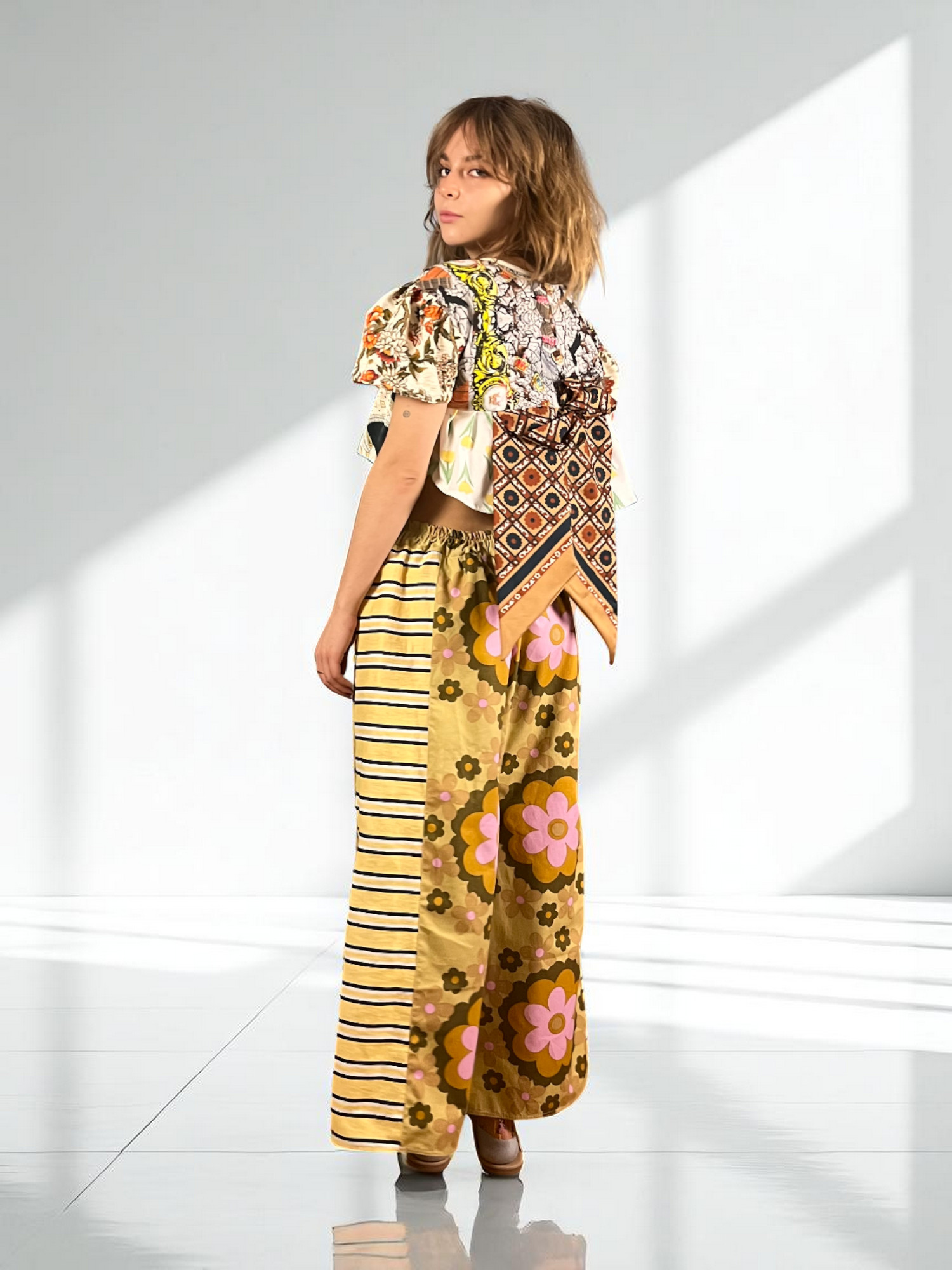 Lips Print Maxi Skirt Red Pink Lips Print Maxi Skirt Red Pink