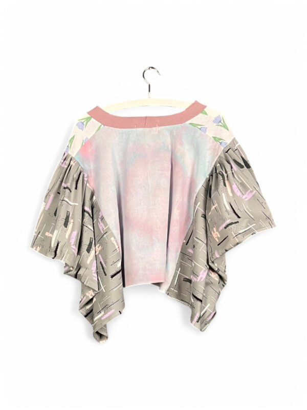 Floral Patchwork Orange Bloom Top Floral Patchwork Orange Bloom Top