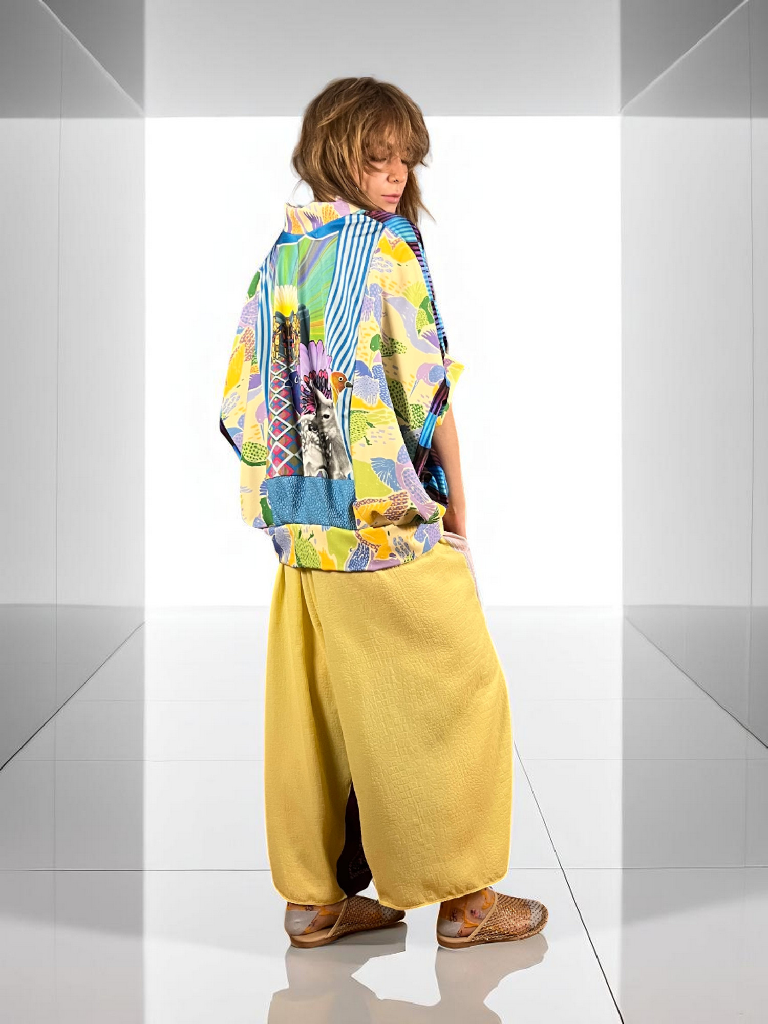 Graphic Collage Pants Multicolor Graphic Collage Pants Multicolor