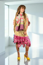 Lips Print Maxi Skirt Red Pink Lips Print Maxi Skirt Red Pink